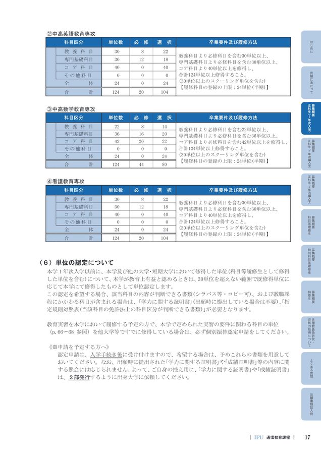 通信教育課程 学生募集要項2026 IPU・環太平洋大学