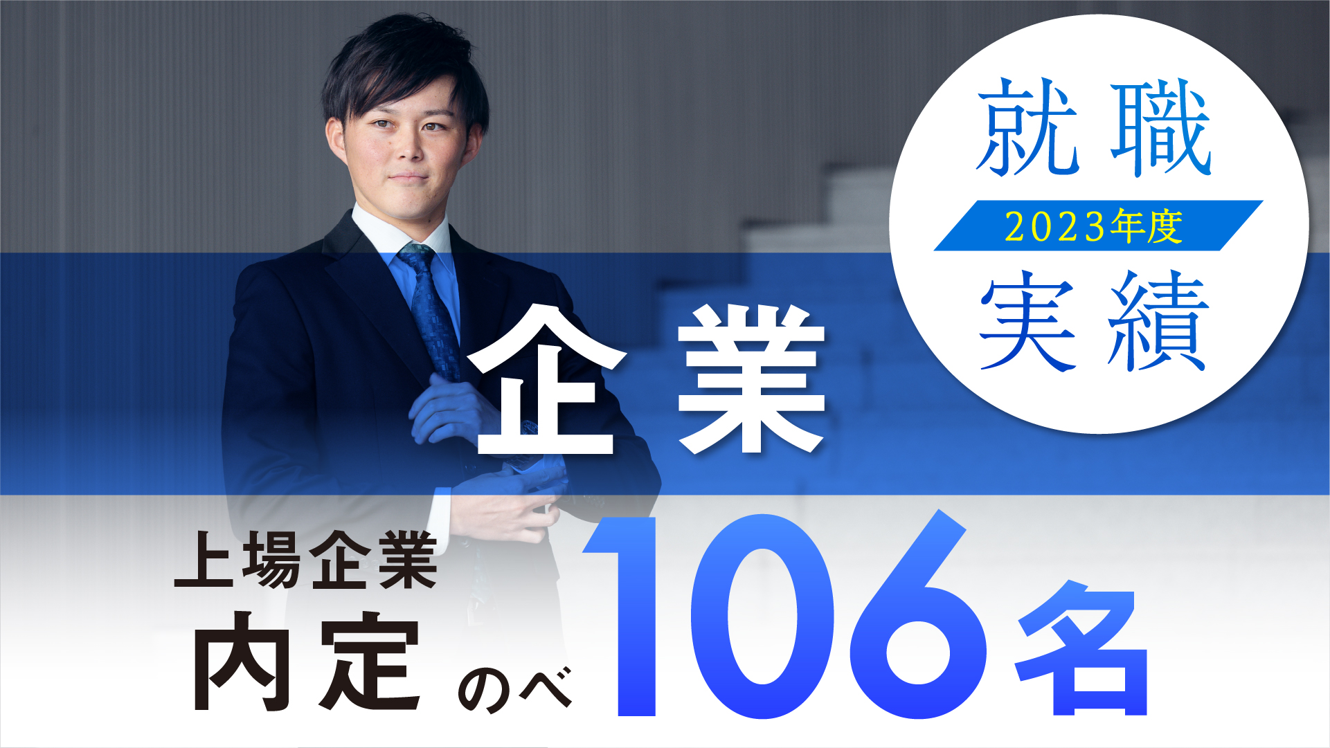 一般企業編】上場企業内定獲得のべ106名！優良企業からも多数内定 